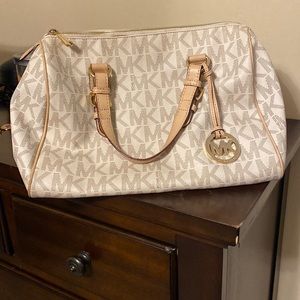 White MK bag